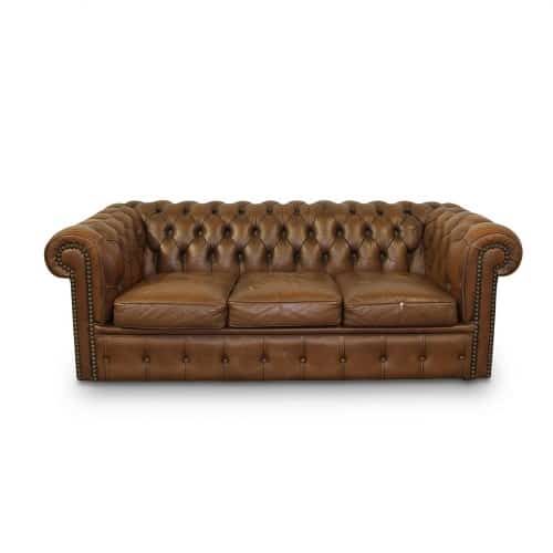 chesterfield sofa tan leather for hire gold coast